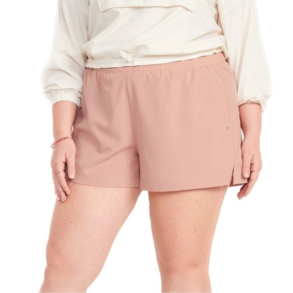 OLD Navy High Waisted Stretch Tech Shorts Hidden Back Pocket (Z26.7) - Picture 1 of 7